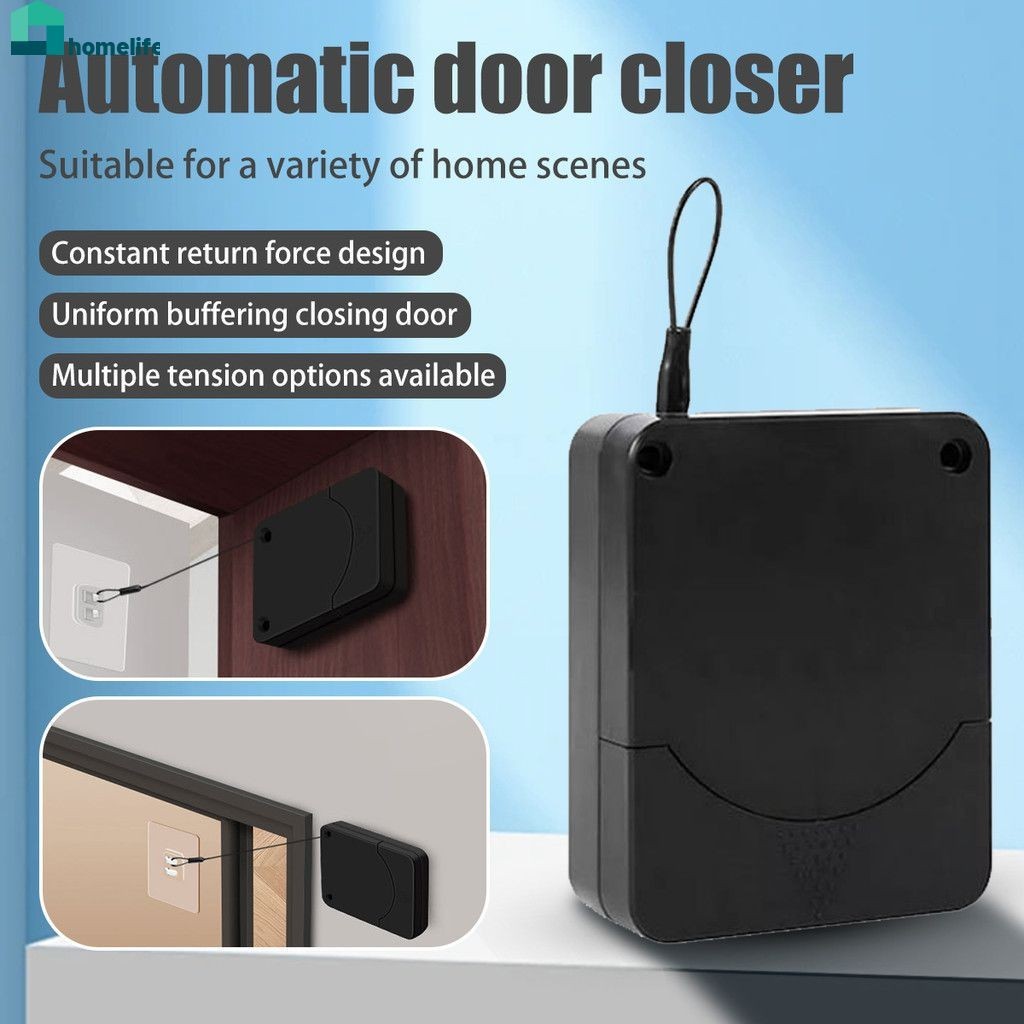 Smart Automatic Door Closer 1200g Max Soft-close Sliding Door Pull Door Family Office home