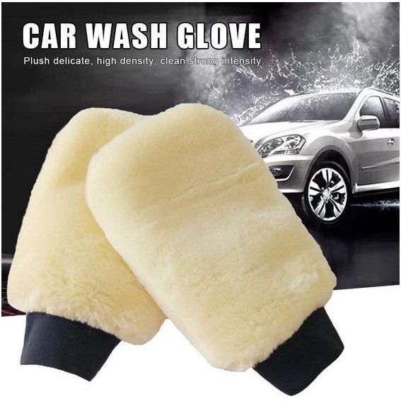 รถจักรยานยนต์รถ WOOL ถุงมือซักผ้ารายละเอียดล้าง mitt ไมโครไฟเบอร์ขนแกะเช็ด