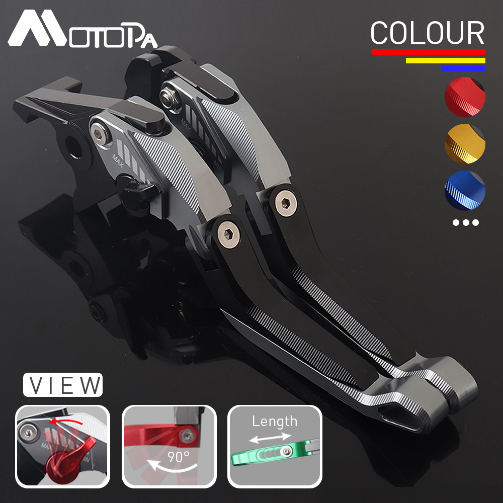คันโยกคลัตช์เบรกอลูมิเนียมปรับได้สำหรับ Suzuki GSXR1000 gsxr 1000 K7 K8 2007-2008 gsxr 1000 2005-202