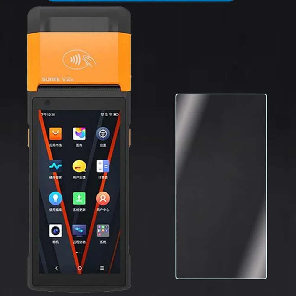 9h Scratch-Proof Premium ฟิล์มกระจกนิรภัยป้องกันหน้าจอสําหรับ Sunmi V2S V2
