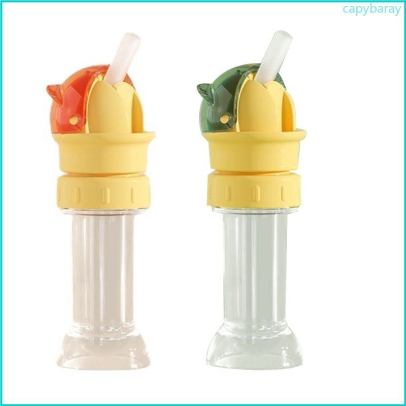 Cpy 2-in-1 Sippys ฝาปิดเด็กขวดฟางแบบพกพาฝาปิดเครื่องดื่มตัวเองภาชนะสําหรับเด็กวัยหัดเดิน