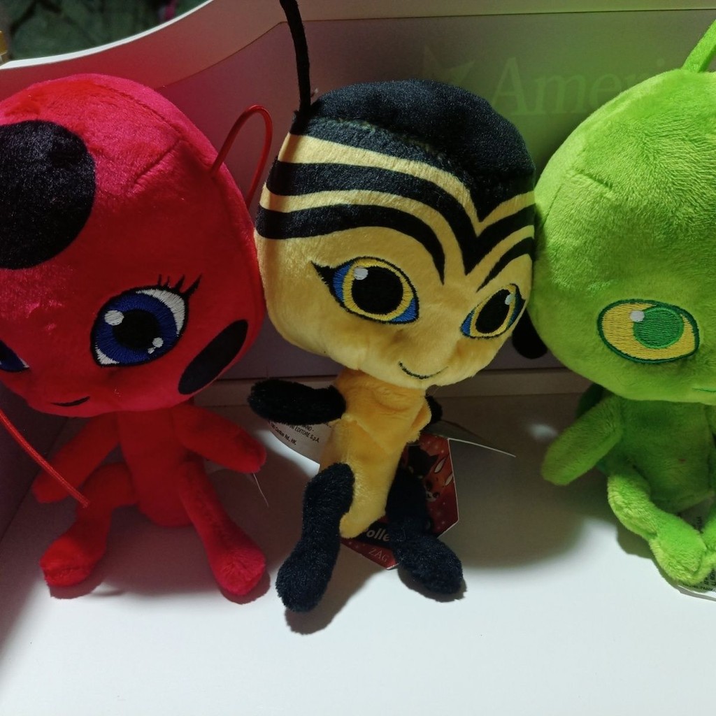Ladybug Ladybug Miracle สาวน่ารักตุ๊กตาผ้ากํามะหยี่หนานุ่มของเล่นของแท้ Ladybug Plush Toy8-16-18