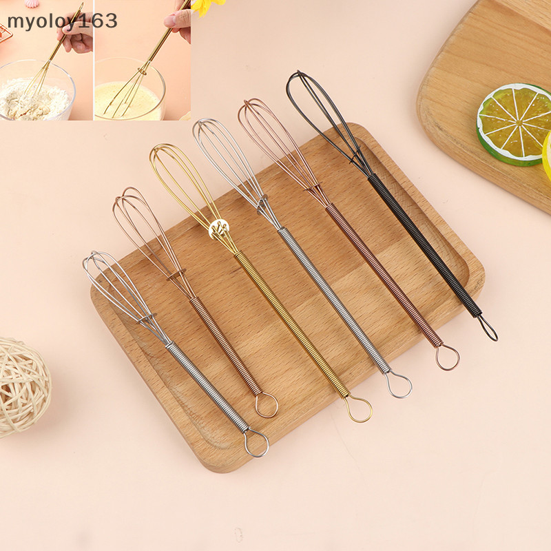 Myoloy สแตนเลสปัดไข่ Beater Wisk คู่มือบอลลูน Wire Whisk Milk Blende TH