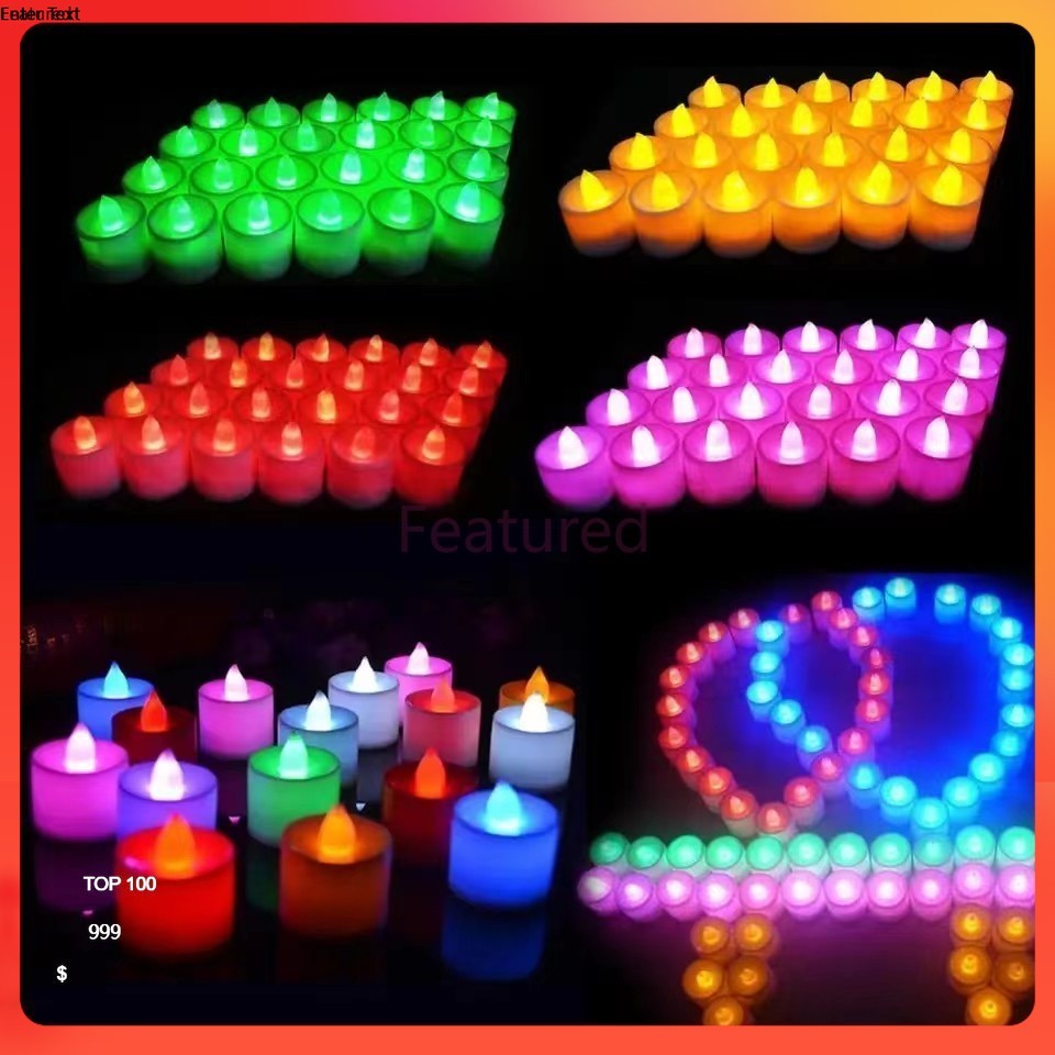 Featured เทียน led เทียนปลอม เทียนไฟฟ้า แถมถ่านในตัว เทียนอิเล็กทรอนิกส์ตกแต่งห้อง