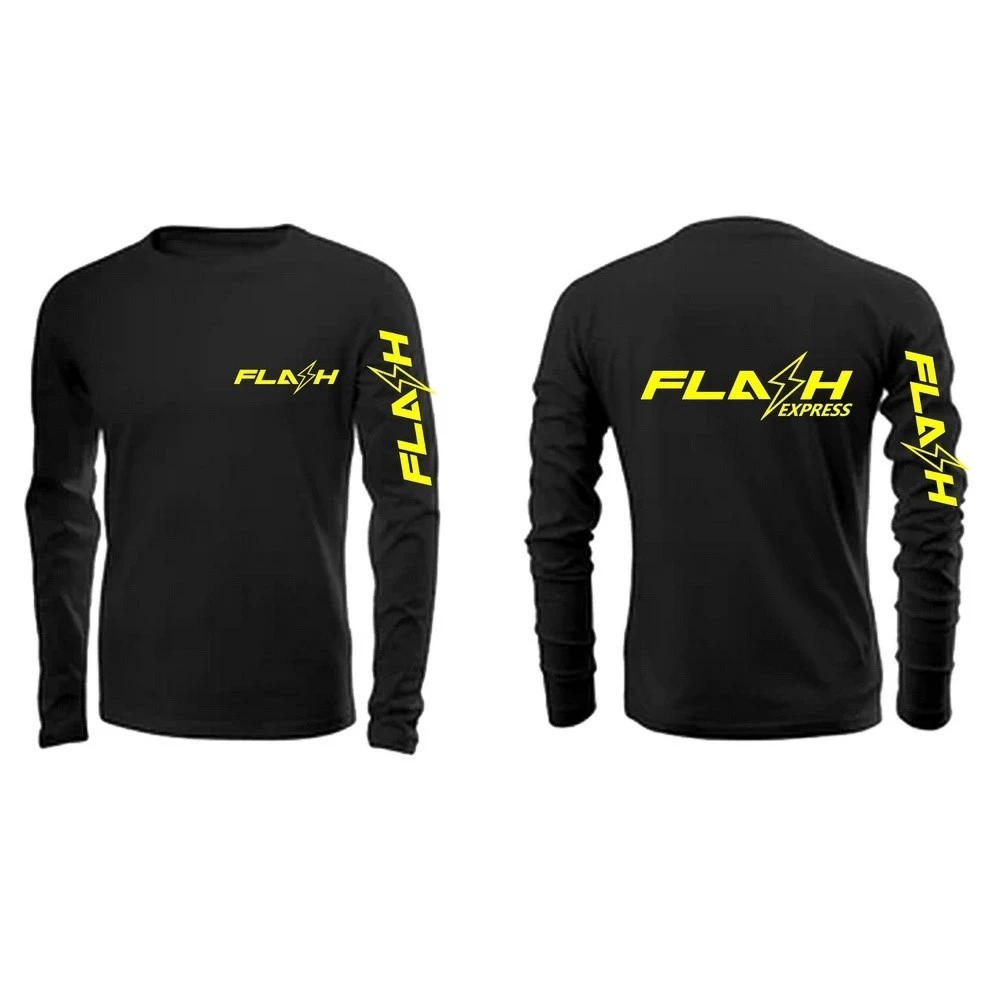 Flash Express แขนยาว Drifit Xs ถึง 5xl Tshirt / Baju Microfiber Jersi / Jersey Sublimation / Tshirt Jersey
