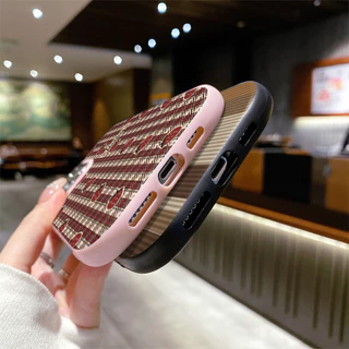 ลายทางย้อนยุค เคสไอโฟน กันกระแทก สําหรับ เคสไอโฟน11 เคส IPhone 14 11 12 13 15 PRO MAX 6 7 6S 8 14 15 Plus XR Case IPhone