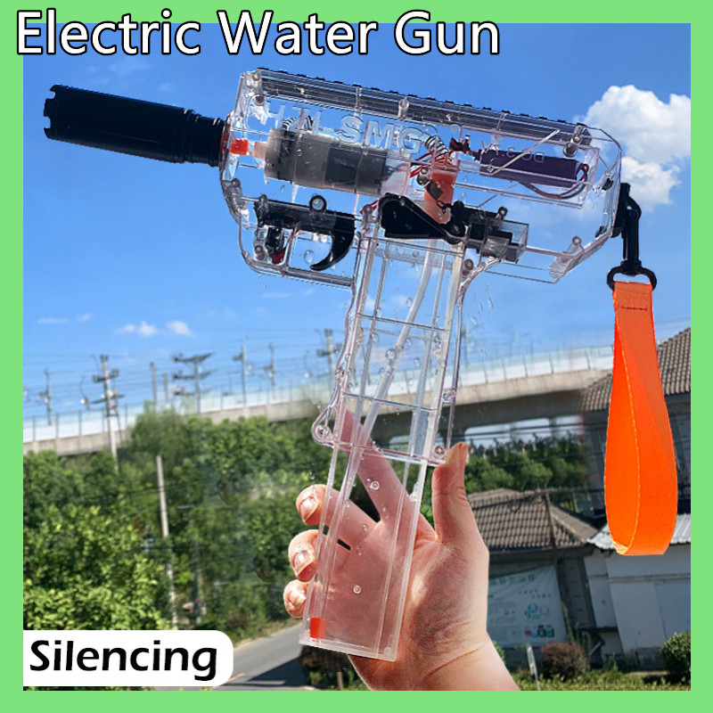 Electric Water Gun ปืนฉีดน้ำไฟฟ้า ปืนฉีดน้ำ ปืนฉีดน้ำของเล่น Full-Auto Water Gun Large Capacity