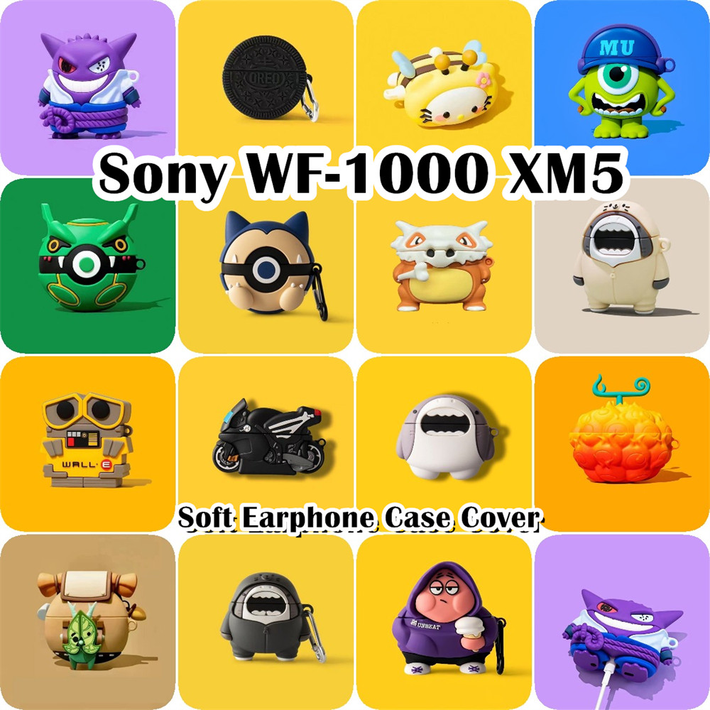 READY STOCK!นําไปใช้กับ Sony WF-1000 XM5 เคส Case เคสหูฟัง การ์ตูนชุดนวัตกรรม ซิลิโคนนุ่ม NO.3