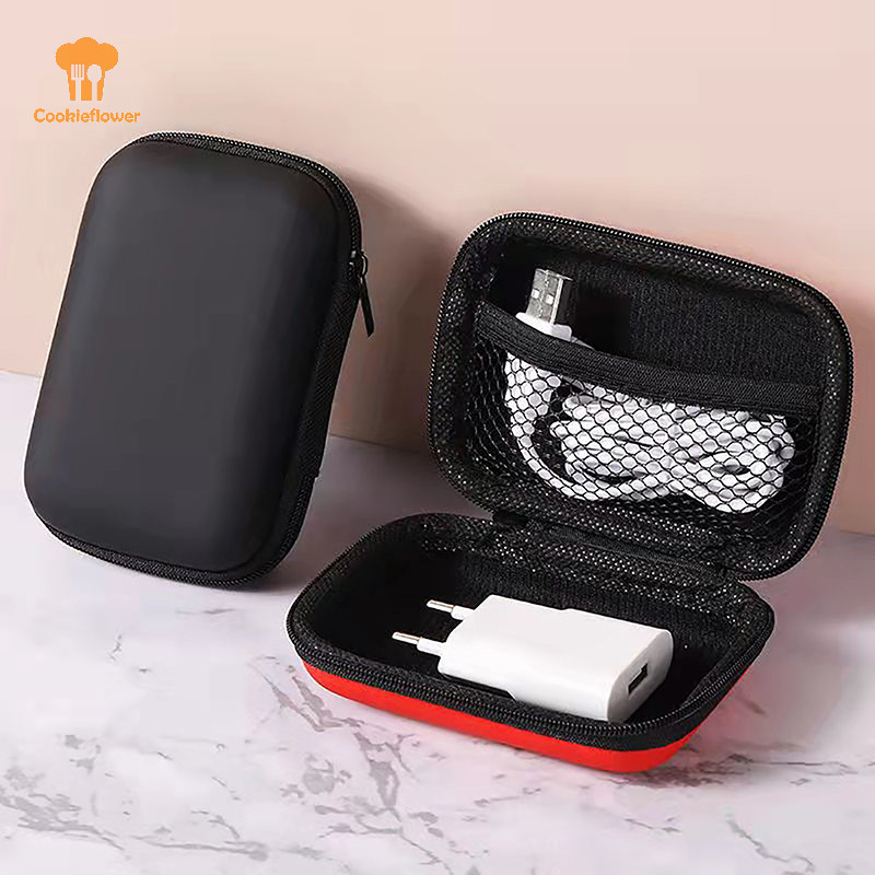 Ckfr กระเป๋าเก็บของสําหรับเดินทางเคสชาร์จสําหรับหูฟังแพ็คเกจกระเป๋าซิปแบบพกพา Travel Cable Organizer Electronics Storage ใหม่