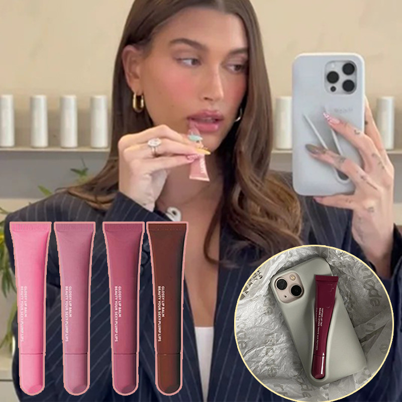 Hailey Rhode Same Tinted Lip Gloss Lip Balm Lip Glaze Lip Gloss Glass Lip Oil เคสโทรศัพท์ลิปสติก hui