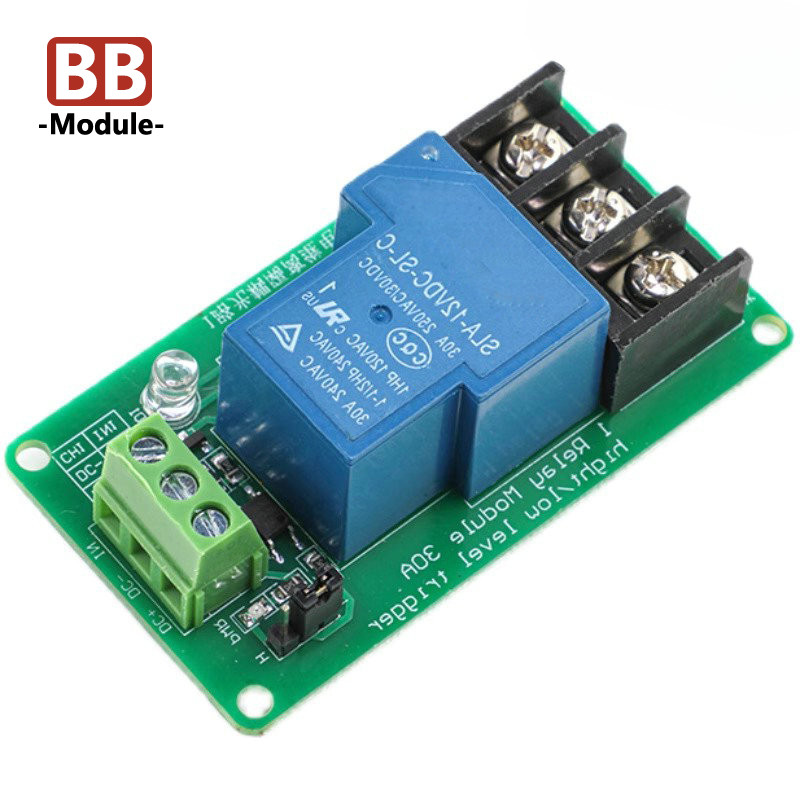 โมดูลรีเลย์ 1 ช่อง ONE 30A พร้อมแยกออปโตคัปเปิร์ 5V 12V 24V รองรับทริกเกอร์ Triger สูงและต่ํา