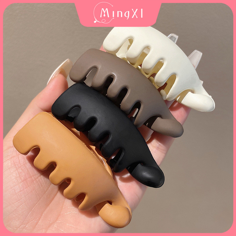 อะคริลิคแนวตั้งกิ๊บสีทึบกิ๊บผมหางม้าสูงคลิปกล้วยแฟชั่นเครื่องประดับผม