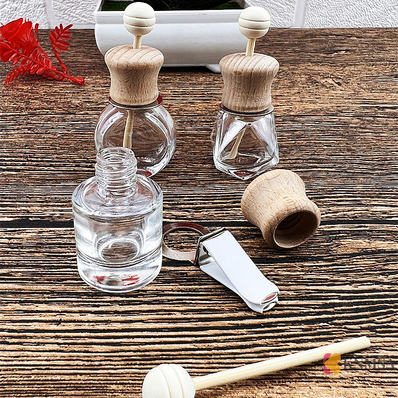 Knmsa] Air Freshener เครื่องประดับแต่งหน้า Vent ขวดแก้วเปล่าตกแต่งขวดแก้วเดิมสนคอเต่าเดิมไม่เป็นไร