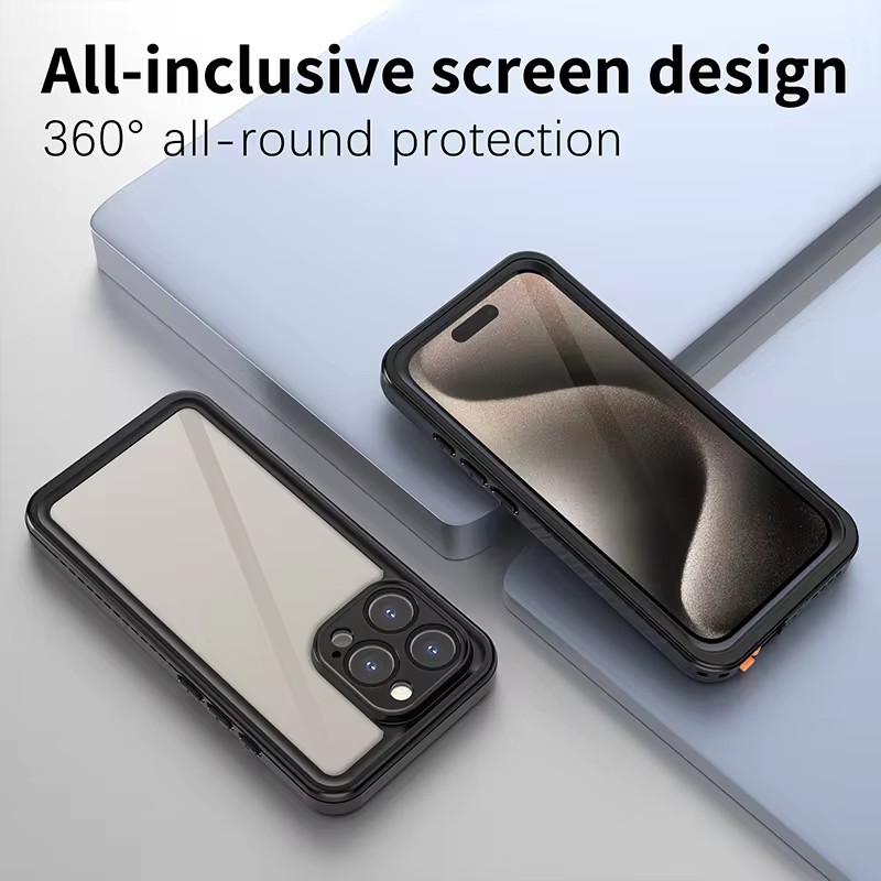 [Redpepper] IP68 Waterproof Phone Case For iPhone 16 Pro Max 16 Plus 15 14 13 Pro Full Protection Underwater Swimming Diving Phone Cover ราคา ถูกที่สุด ดีลบีเคเค แกลเลอรีภาพที่ 7