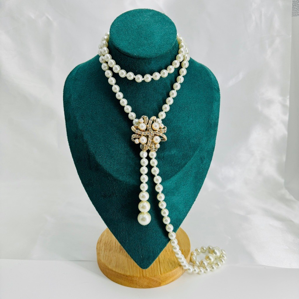 Vintage Jewelryเครื่องประดับไข่มุก สร้อยคอ เครื่องประดับชุดคุณผู้หญิง - รูปที่ 5