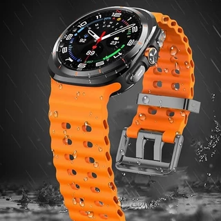 Marine Band สําหรับ Samsung Galaxy Watch Ultra 2 กีฬาซิลิโคนสร้อยข้อมือสําหรับ Samsung Galaxy Ultra 47 มม.สายนาฬิกา