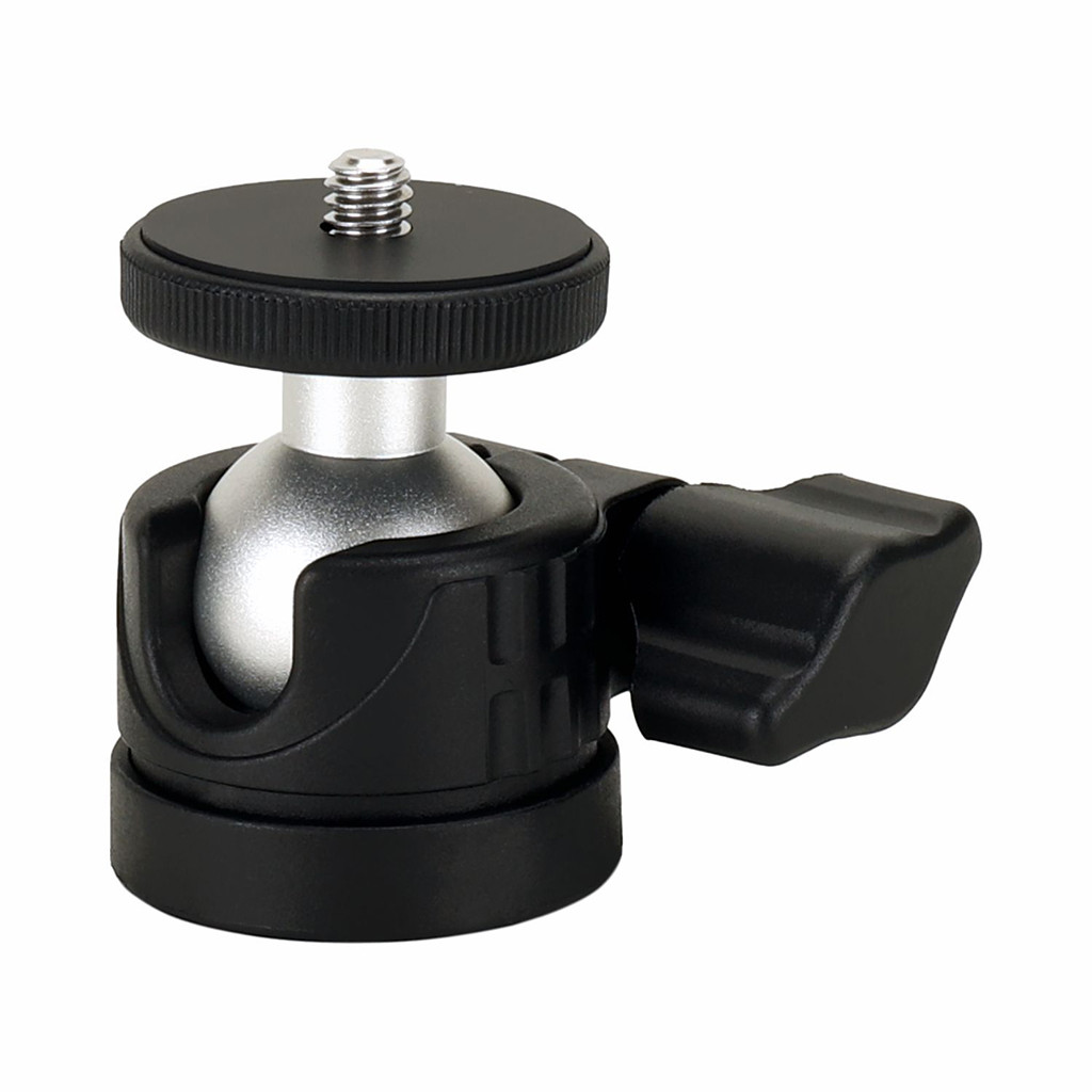 Feichao ขาตั้งกล้องขนาดเล็กแบบพับได้เดสก์ท็อป Selfie Stick ขาตั้งกล้อง 1/4 สกรู Ballhead Handle Grip สําหรับโปรเจคเตอร์/กล้อง/โทรศัพท์
