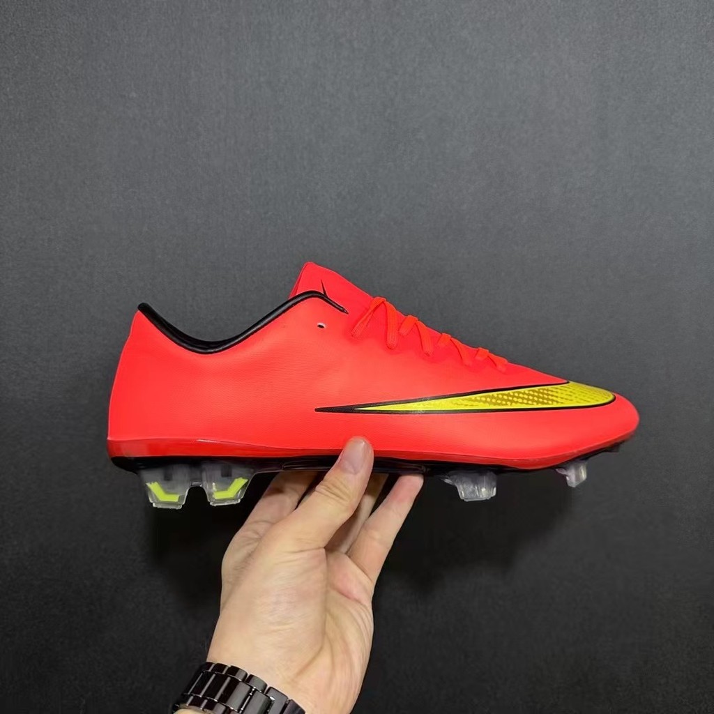 Mercurial Vapor XI FG ผู้ชายรองเท้าฟุตบอล Professional Original Society ฟุตบอล Boot Teen Fast ฟุตบอลเทนนิสรองเท้าฟุตบอล