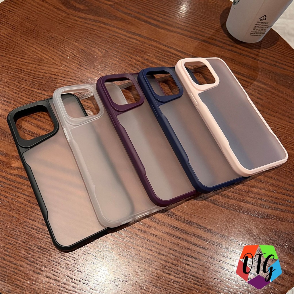 เคสฝ้า for IPhone 11 15 16 14 12 13 Pro Max 8 7 Plus XR X XS Max 6 เคสสวย ใสเคสแบบด้าน อ่อนนุ่ม TPU ตัวป้องกันเลนส์กล้อง