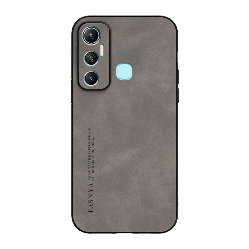 สําหรับเคสโทรศัพท์ Infinix Hot 11 เคสป้องกันหนังกลับหนังแกะหรูหราพร้อมขอบแข็งและนุ่ม