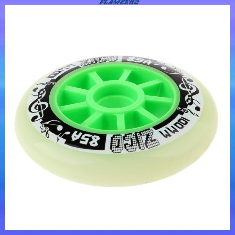 [Flameer2] อินไลน์สเก็ต PU กลางแจ้งล้อเปลี่ยน Racing 85a 90 มม. 100 มม. 110 มม.