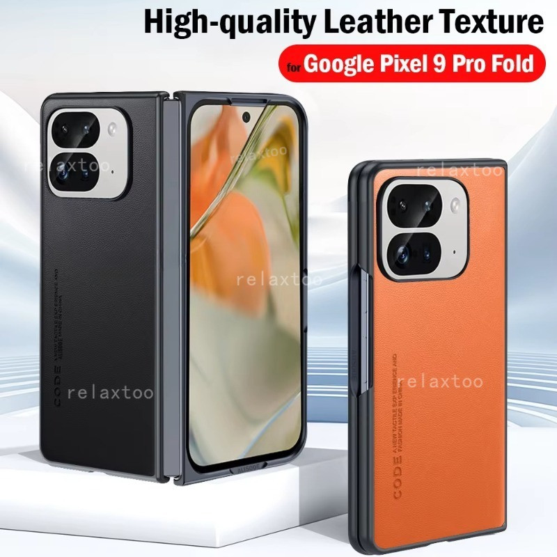 Google Pixel9ProFold Luxury Casing For Google Pixel9 Pixel 9 Pro Fold 9Pro Pixel9Pro Fold 5G Leather