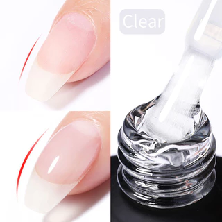 【Local】BORN PRETTY Clear Rubber Base Gel Nail Polish BuilderS Base Gel Nail Strengthener Soak Off กึ่งถาวร 15ml