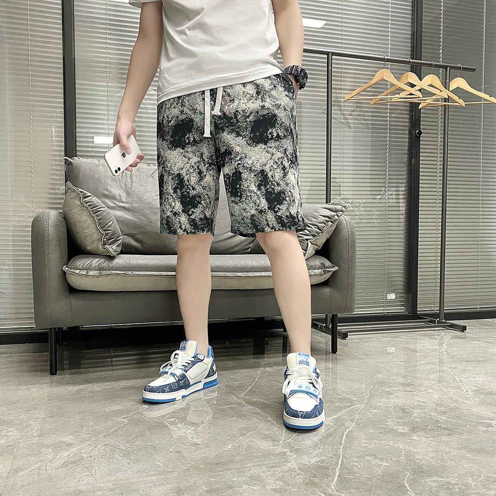 AP Store 5010 กางเกงขาสั้น กางเกงขาสั้นชายหาดเอวยางยืด ใส่ได้ทั้ง (ชญ) เอว28“-40ผ้าบางแห้งเร็ว DK8002