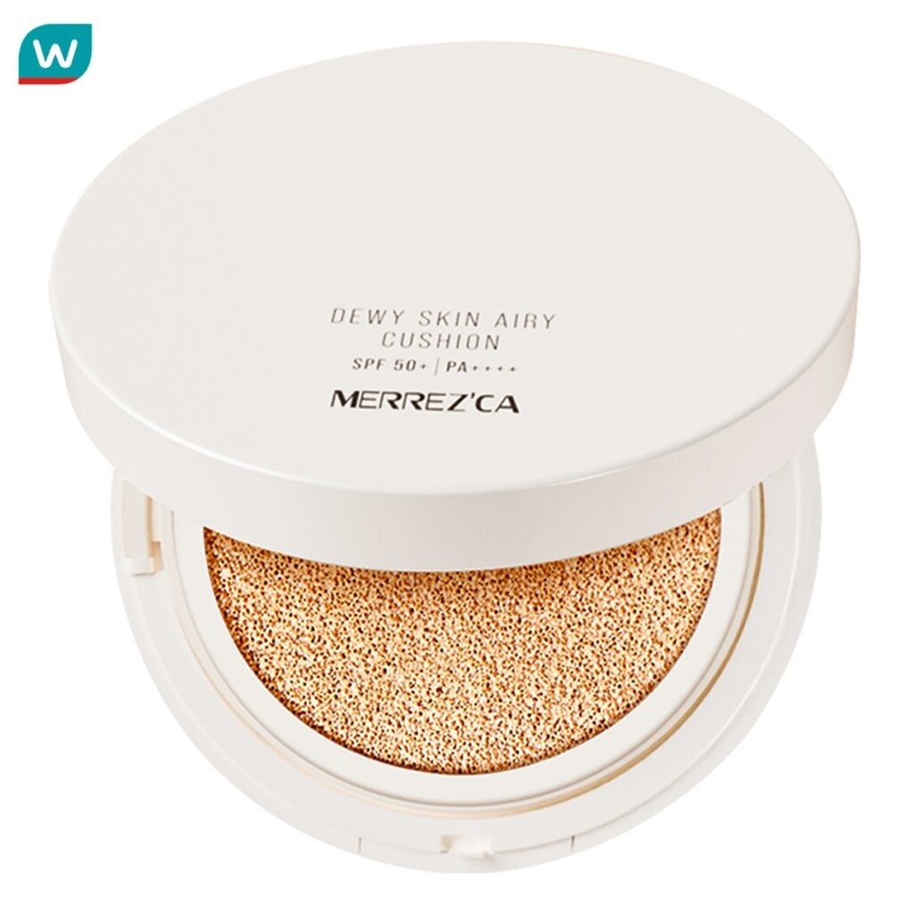 Merrez'ca เมอร์เรซกา ดิวอี้ แอร์รี่ คุชชั่น SPF50+ PA++++ 15ก. มีเดียม