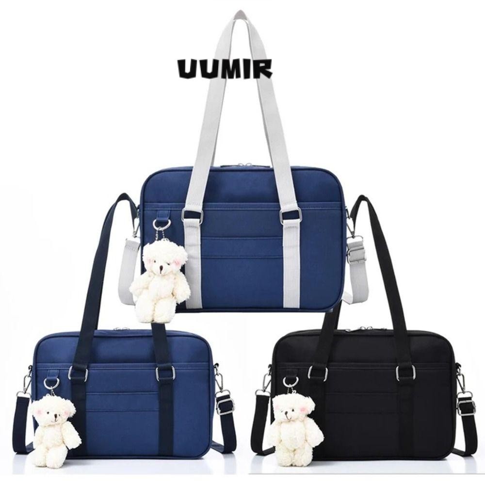 UUMIR กระเป๋านักเรียนญี่ปุ่น, อะนิเมะ Cospaly เครื่องแต่งกายกระเป๋าเอกสาร JK Lolita กระเป๋าสะพาย, คอสเพลย์ Props ไนลอนกระเป๋านักเรียน