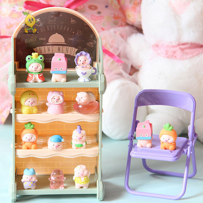 [mozh] ใหม่น่ารักมินิหมูเครื่องประดับเรซิ่นสามมิติหมูไมโครภูมิทัศน์เครื่องประดับ [ไทย]