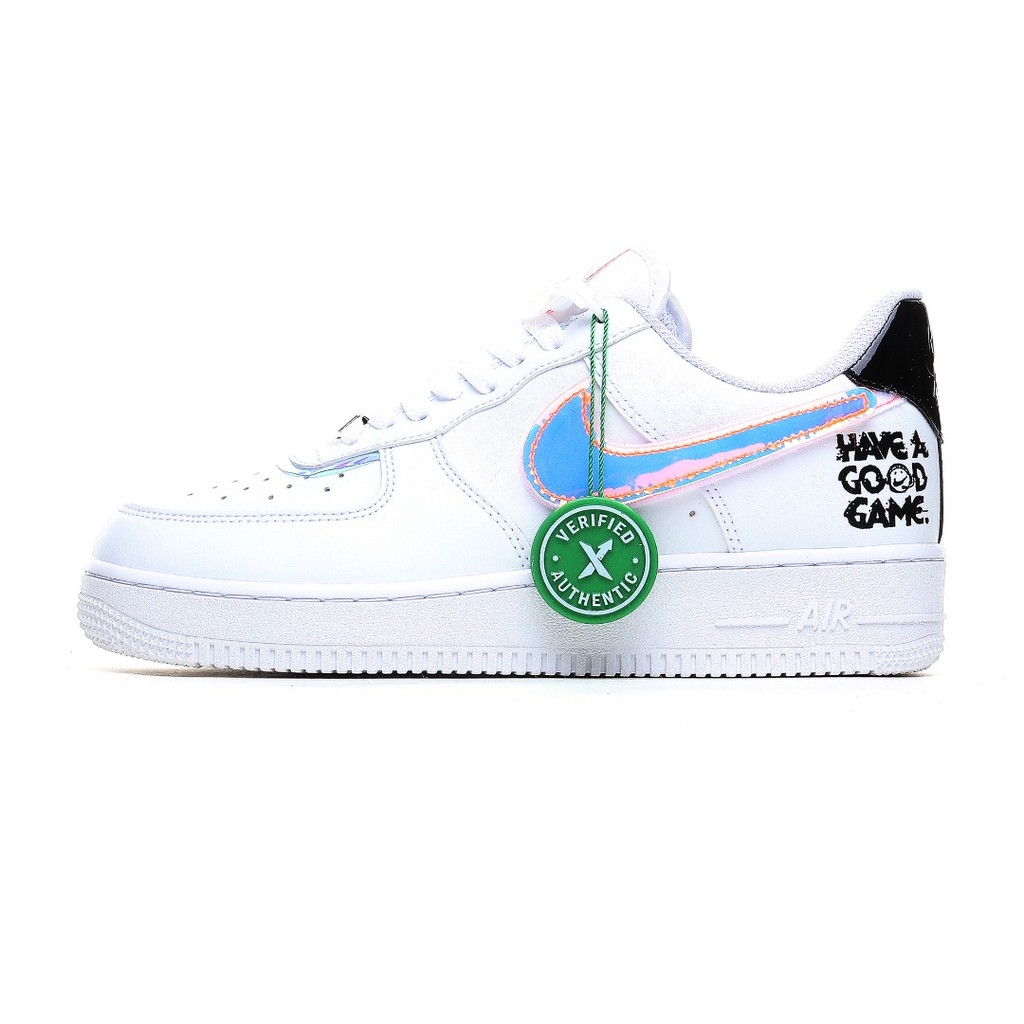 Air Force 1 Low E-Sports วิดีโอเกมรองเท้ากีฬากันลื่นหุ้มข้อต่ำสำหรับผู้ชายและผู้หญิงรองเท้าวิ่งกันลื