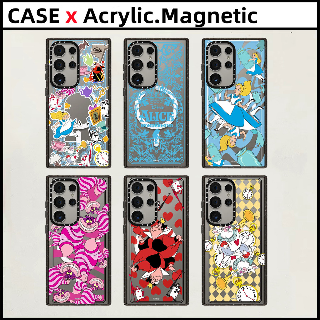 เคสโทรศัพท์ Samsung Galaxy S24 Ultra Plus S22 S23 Ultra Alice in Wonderland CASETiFY น่ารัก Disney เ