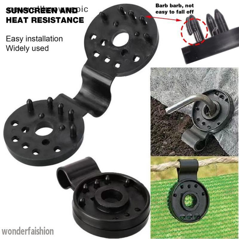 ใหม่wellknownepic 20/50100pcs กันสาดคลิปพลาสติกกลางแจ้ง Shade ผ้าสุทธิคลิป Camping Garden เครื่องมืออาคารรั้วสุทธิ Fix Clamp กันสาดตะขอ TH
