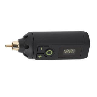 เครื่องสักไร้สายแบตเตอรี่ Type C าร์จเร็ว 1200mAh แบตเตอรี่ชาร์จได้ DC/RCA