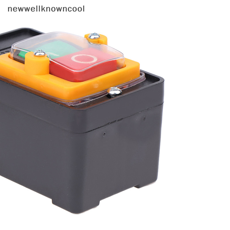 Newwellknowncool 10A 380V KAO-5H ควบคุมกันน้ําเปิด/ปิดปุ่มกดสวิตช์เจาะมอเตอร์พลาสติกปุ่มกด AAD