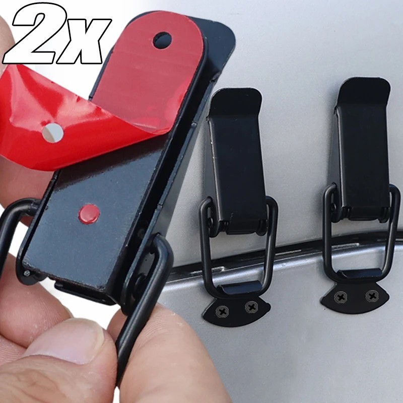 1/2 ชิ้น Universal Car Body Fastener คลิป - ตะขอรักษาความปลอดภัยล็อคชุดคลิป - กันชน Quick Release Hook Lock - Alloy Mount Hood Pin Bonnet ล็อค - อุปกรณ์ซ่อมจัดแต่งทรงผมอัตโนมัติ