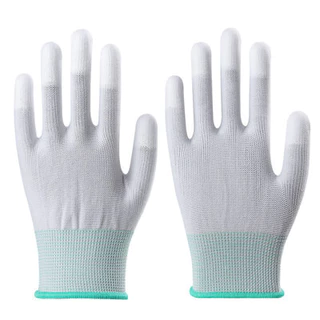 ถุงมือ PU เคลือบเต็มฝ่ามือ🧤12คู่ ยกแพ็ค ระบายอากาศได้ดี ถุงมือช่าง ถุงมือทำสวน กันลื่น ถุงมือไนล่อนถุงมือผ้า แบบ1แพ็ค