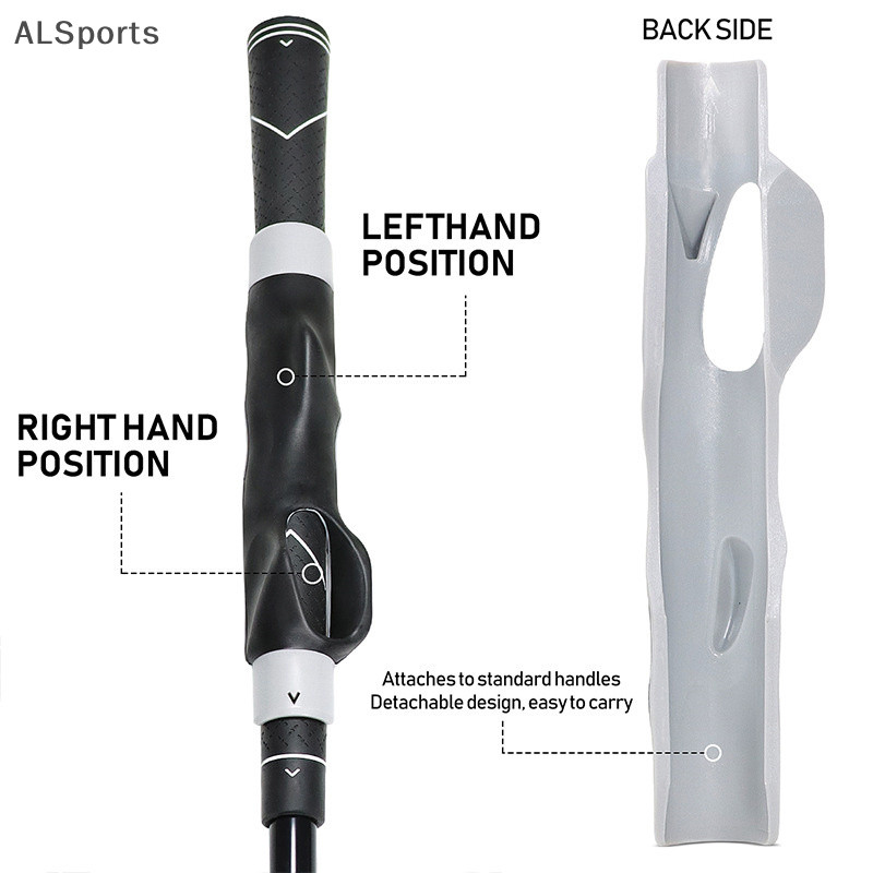 [ALSports] Golf Club Hand Grip Corrector Beginner Hand Grip Shaft Cover Indoor & Outdoor Training Products [th]
