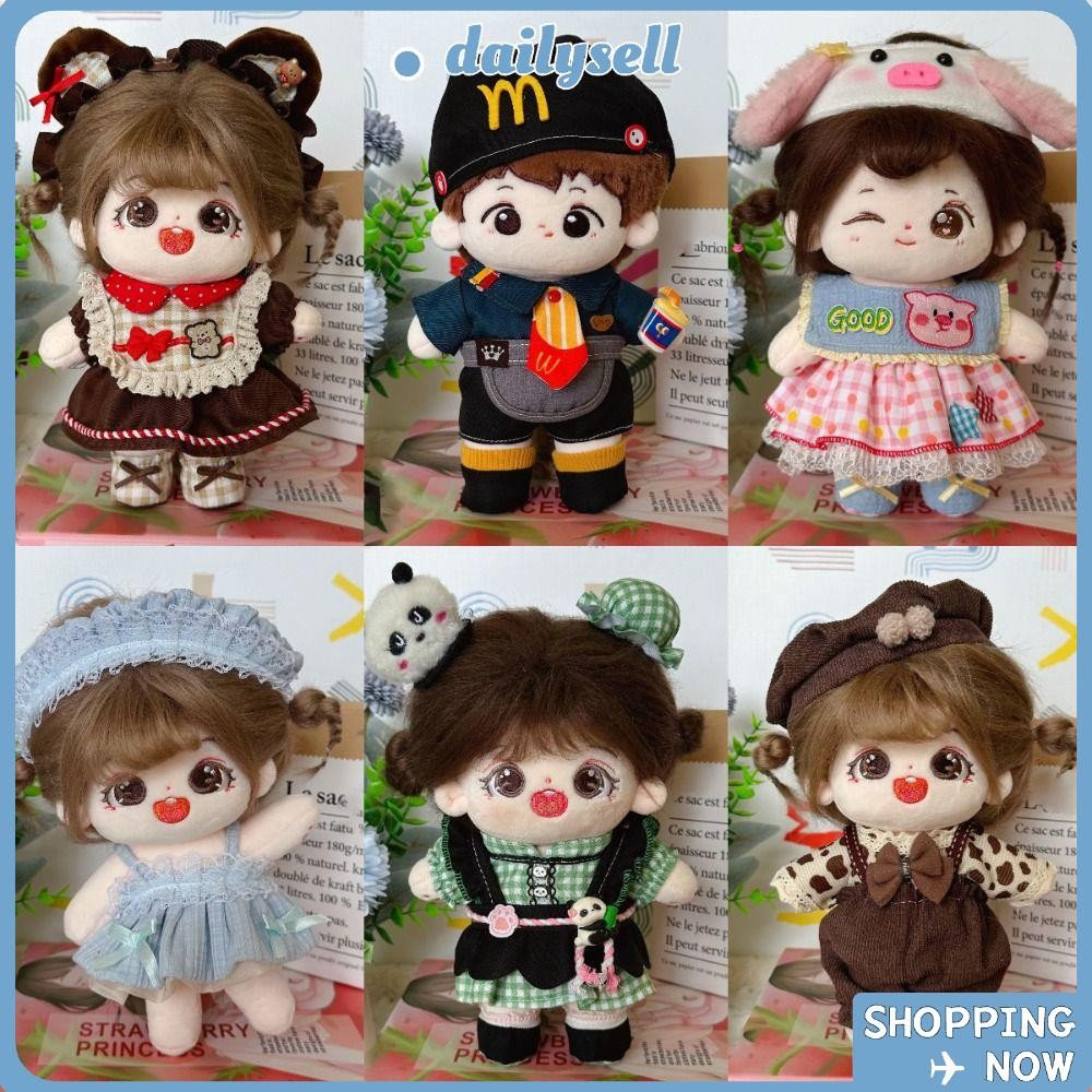 ชุดเดรสผ้าฝ้ายเจ้าหญิงสําหรับตุ๊กตา BJD 20 ซม. แฮนด์เมด ของขวัญน่ารัก อุปกรณ์เสริม