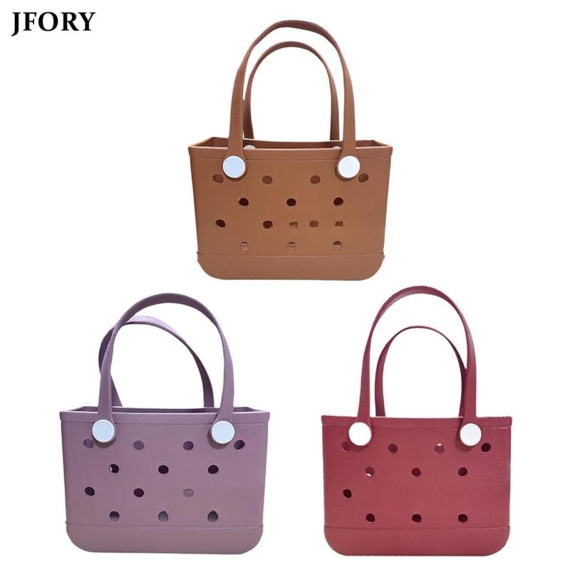 Jfory Beach Tote Bag กระเป๋าถือกันน้ํา Clean Beach Holes Bag