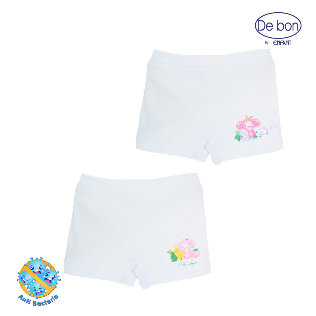 de bon by Enfant กางเกงในบ็อกเซอร์เด็กหญิง แพ็ค 2 ตัว