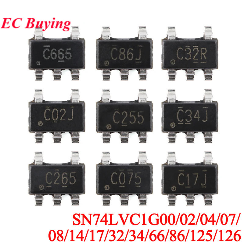 20 ชิ้น/ล็อต SN74LVC1G SN74LVC1G00/02/04/07/ 08/14/17/32/34/66/8/86/125/126 DBVR SN74LVC1G08DBVR SN74LVC-5G66 ชิป IC-23DB66