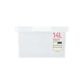 GlobalHouse JCJ กล่องญี่ปุ่น 14 ลิตร ขนาด 28.4x42x16.6 ซม. รุ่น 5222 สีใส สินค้าของแท้คุณภาพดี