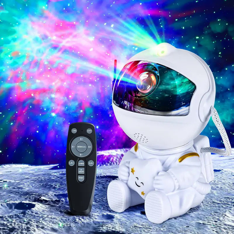 Galaxy Projector Astronaut Nebula Projector with Remote Night Light for Adults, Children's Playroom/