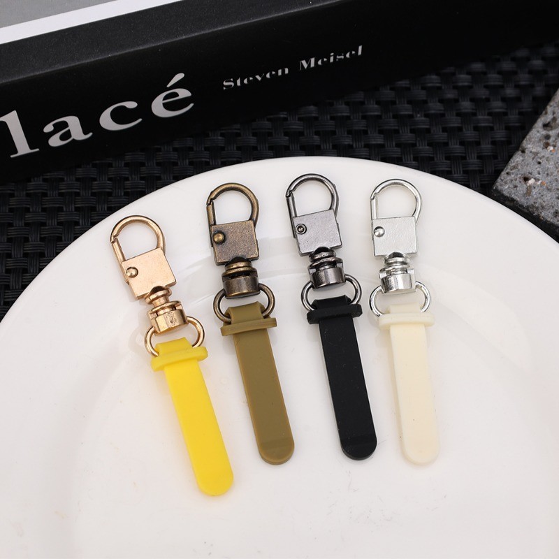 1/4 ชิ้นที่ถอดออกได้ซิปดึงเปลี่ยนซิป Puller Lever ล็อคสําหรับแจ็คเก็ตกระเป๋ากระเป๋าเดินทางโลหะหัวซิปซ่อม Ki