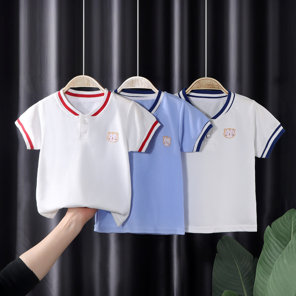 Clemine เสื้อยืดเด็ก เสื้อโปโลเด็กผู้ชาย แขนสั้น
