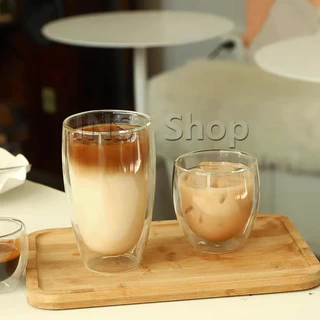 INS แก้วสองชั้น แก้วกาแฟสไตล์ญี่ปุ่น ใช้ได้ทั้งร้อนและเย็นค่ะ จะไม่ไหม้มือ Double-layer glass