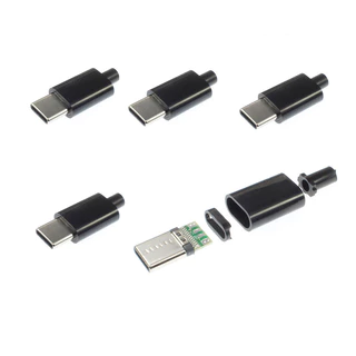 5 ชิ้น TYPE-C ปลั๊ก USB ชายเชื่อมต่อ PCB 24pin เชื่อมอินเทอร์เฟซสายข้อมูล DIY อุปกรณ์เสริมสายเคเบิลข้อมูล