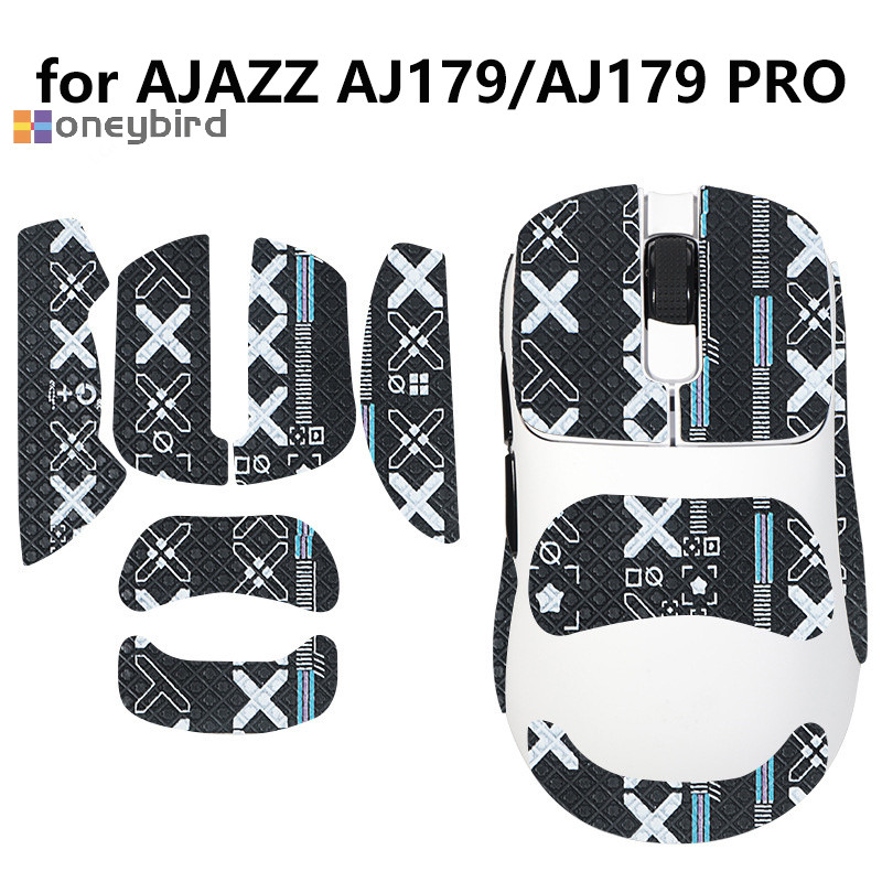 Honeybird Anti-Slip Mouse Grip เทปสติกเกอร์สเก็ตสําหรับ AJJAZZ AJ179/AJ179 Pro เมาส์สําหรับเล่นเกมสําหรับ E-Sports คอมพิวเตอร์ Gamer ลื่นดูดเหงื่อ Nice